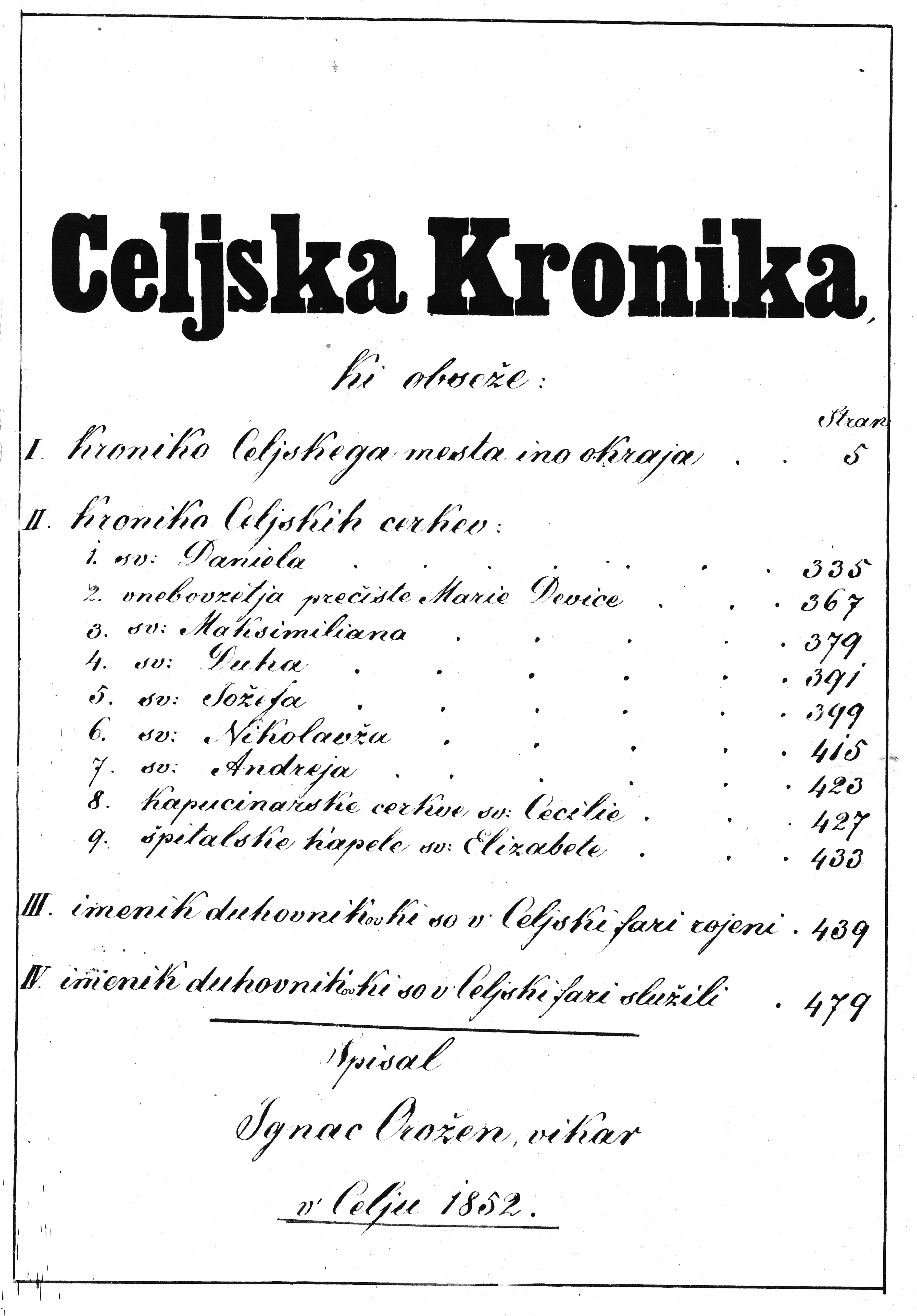 Celjska kronika