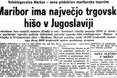 otvoritev merkur 1970