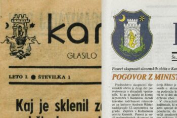 Skoraj polnih 40 let je bil na kamniškem občinskem glasilu Kamniški občan prikazan grb, v katerem je bila Veronika upodobljena z ribjim repom. Na levi strani je prikazan grb na prvi številki (februar 1962), na desni pa 19. številko iz leta 2001, na kateri je bil prvič grb, ki je Veroniko prikazoval s kačjim repom.